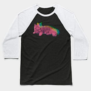 VHS cat Baseball T-Shirt